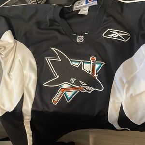 Black Reebok sharks jersey